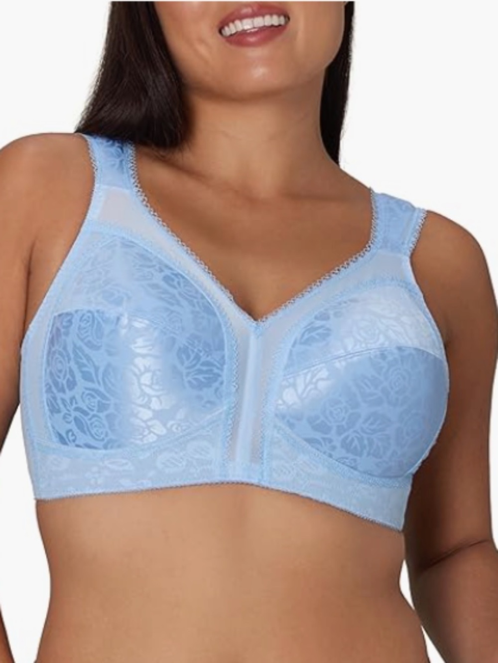 Playtex Women's 18 Hour Comfort Wireless Full Coverage Bra 36D Zen Blue  1995